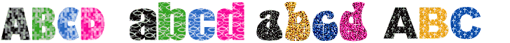 Christian Glitter Text