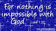 Luke 1:37 Comment Message
