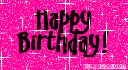 Happy Birthday Glitter Comment