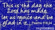 Psalms 118:24 Glitter Comment