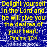 Psalms 37:4 Glitter Icon (Blue)
