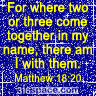 Matthew 18:20 Glitter Icon