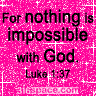 Luke 1:37 Glitter Icon