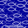 Ichthys (Christian fish symbol) Icon (Blue)